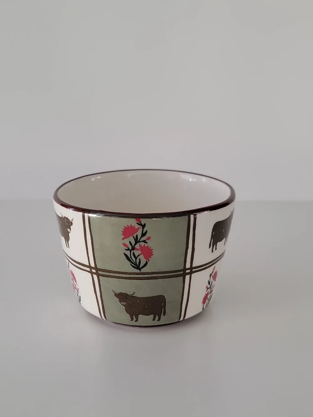 Anthropologie Millie Cow Berry Basket NWOT